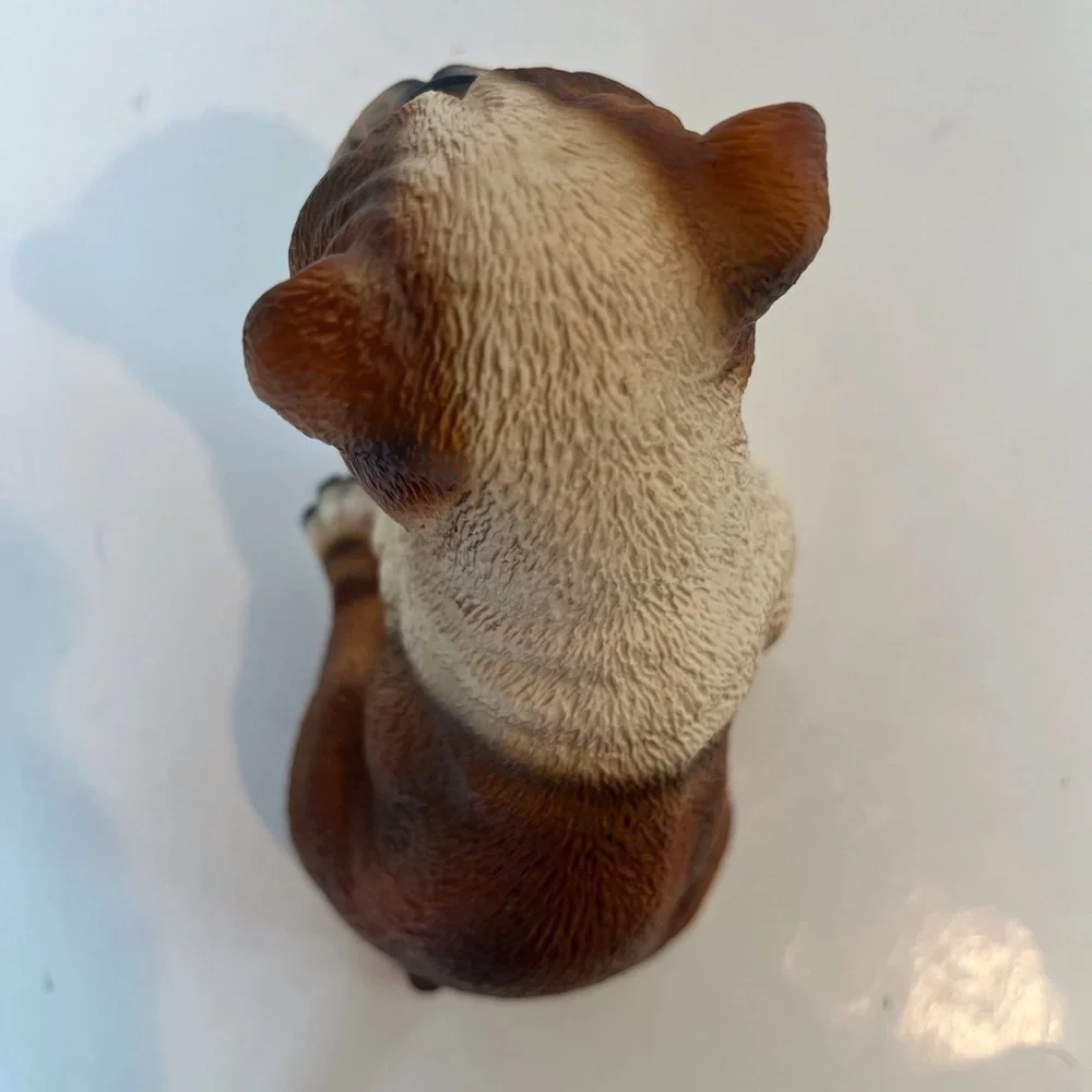English Bulldog Puppy Hand-painted Figurine by House of Global Art